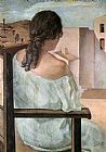 Salvador Dali Famous Paintings - Girl from the Back